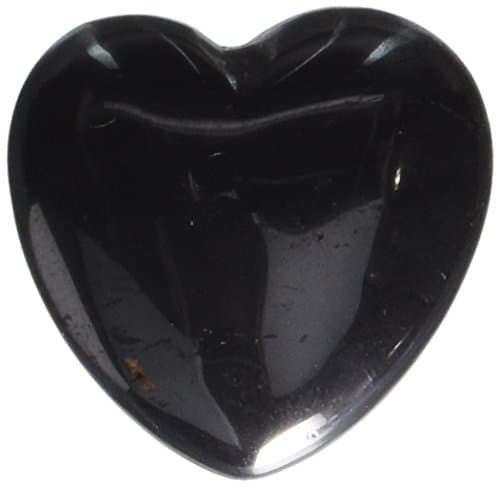 30mm Hematite Puff Heart Worry Healing Stone