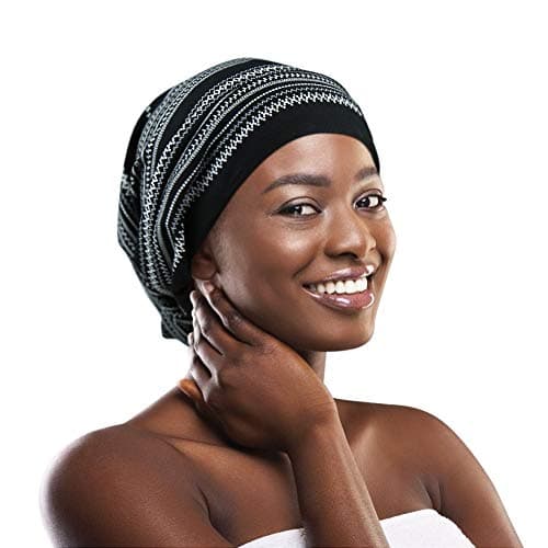 FocusCare Adjustable Sleeping Cap,Satin Lined Extra Large Women Curly Hair Available Day and Night
