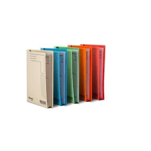 Railex A4 Slipcase Folder - Assorted Colours (Pack of 25)