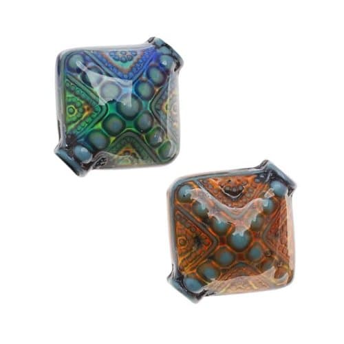 Mirage Color Changing Mood Beads - Sapphire Diamonds /2