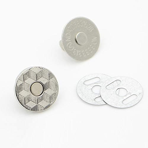 18mm Nickel Super Thin Magnetic Snaps/Closures / Buttons - 10 Sets