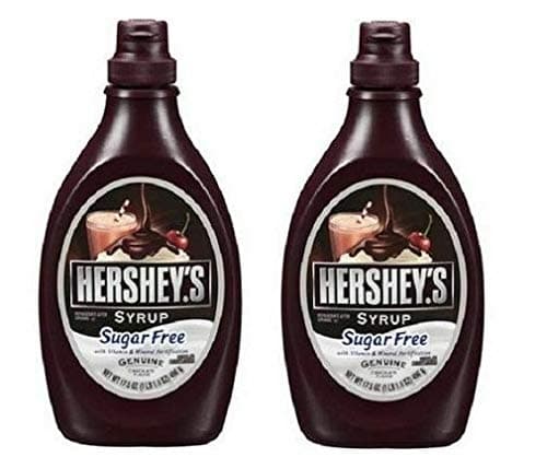 Hershey Sugar Free Chocolate Syrup x 2 Bottles
