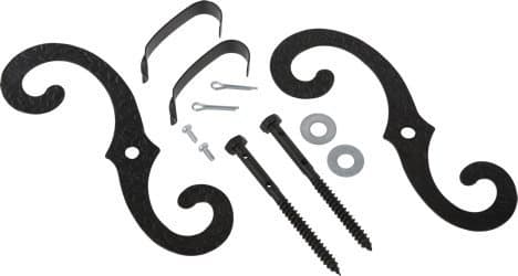 ONE Pair Stainless Steel Exterior Shutter S" Hooks (Set)