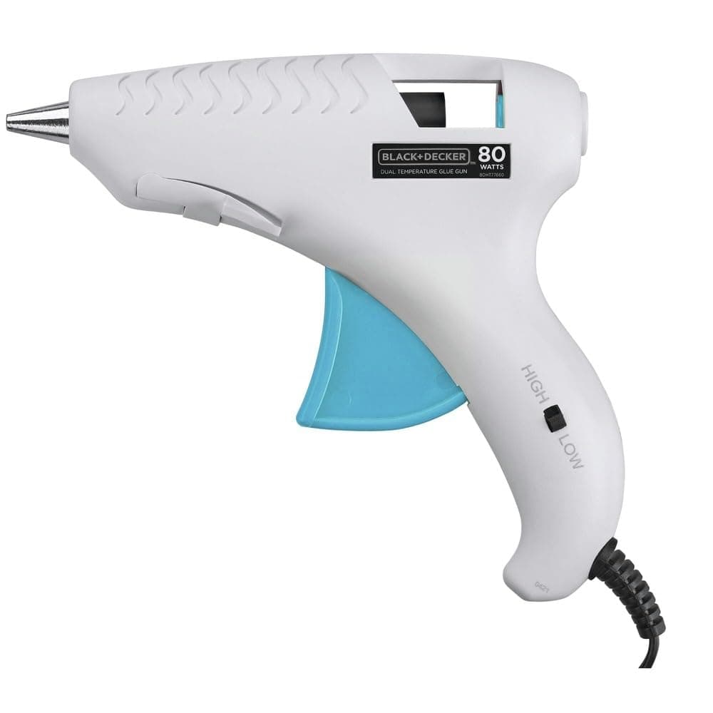 BLACK+DECKER Hot Glue Gun Kit, White (BDHT70001)