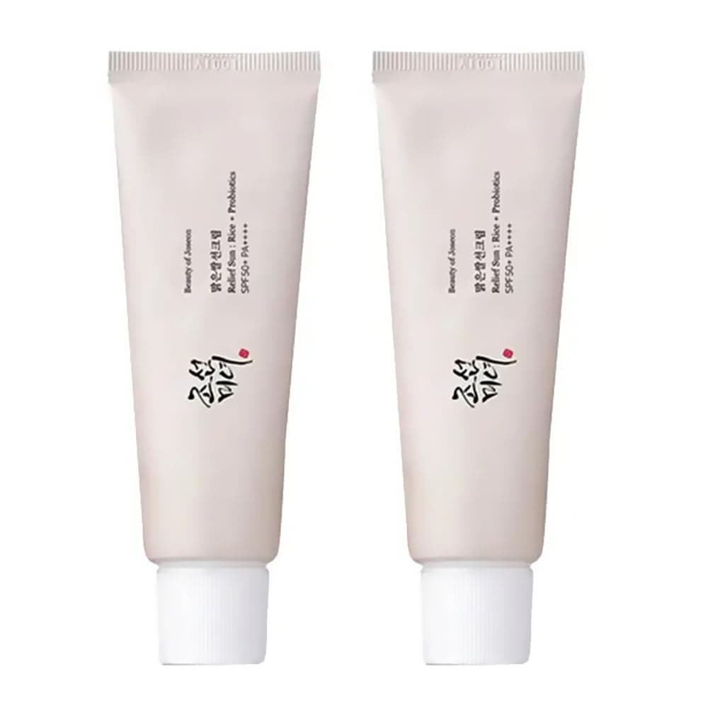 2Pcs Relief Sun SPF50+PA++++/ Rice + Probiotics