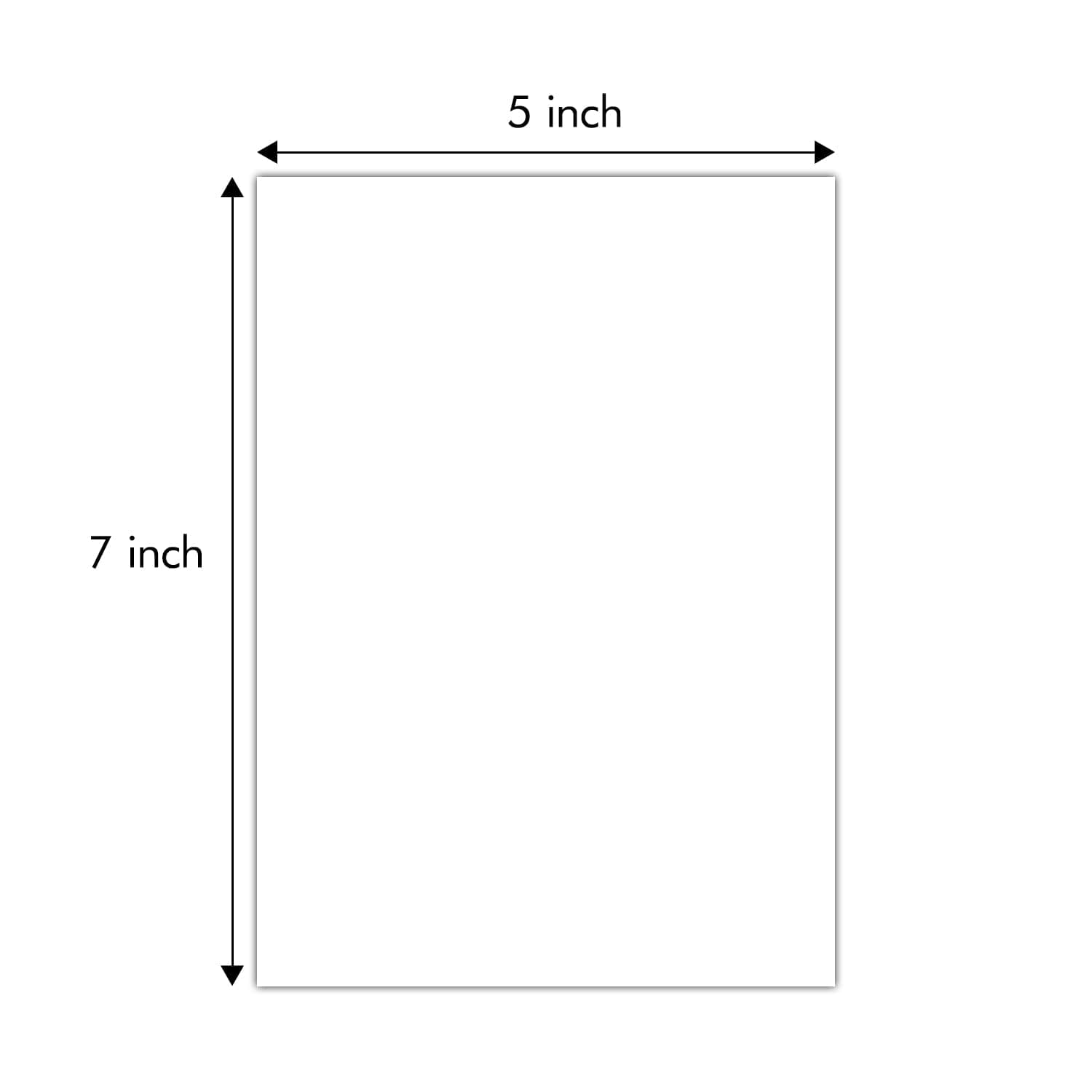 Golden State Art, 5x7 White Backing Board, Backer Boards for Frame, Picture (10 Pack)