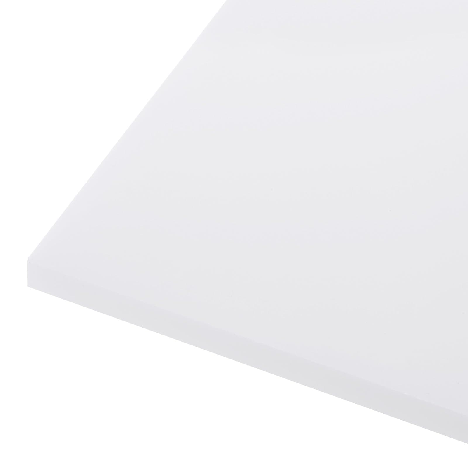24" x 6" x 1/4" HDPE Plastic Sheet, High Density Polyethylene Sheet Cutting Board White Solid Block, [for DIY, Home Floor]