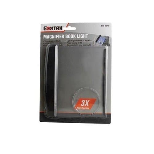 Art Sontax Black Magnifier Book Light READING MADE EASY!