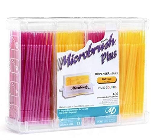 MicrobrushPF400 Microbrush Plus Fine Refill Cartridge, Assorted (Pack of 400)