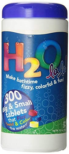 Color My Bath H2O La La Color Changing Bath Tablets, 300-Piece