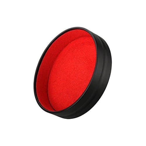 EWOOP Lens Cap Designed for Leica Q (Typ 116) Lens/square hood, Camera Black Front Lens Cover better protection lens insider red flannel