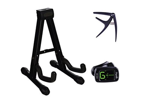 Calido Ukulele Accessory Kit - Ukulele Capo, Ukulele Stand, Ukulele Tuner