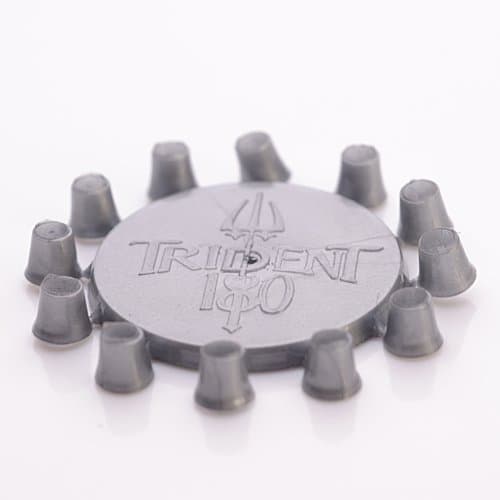 12 x TRIDENT 180 DARTS NOSE CONES GREY SILVER
