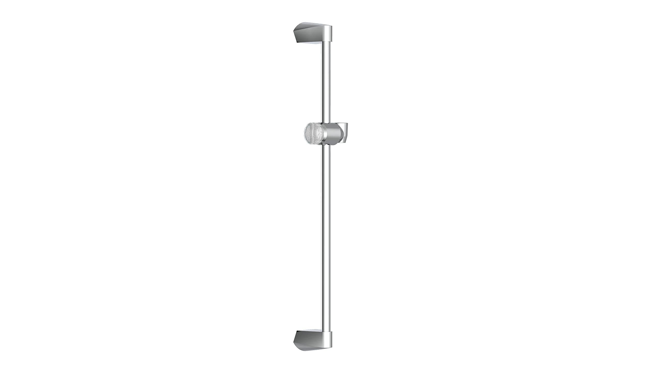 EISL bar DXZ-07 Stella Wall Rail with Shower Head Holder, 60 cm, Chrome-Plated Stainless Steel