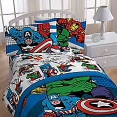 Marvel Superheroes Comforter and Sheet Set FULL