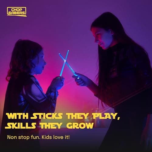 Lightsaber Led Light Up Chopsticks (1 Pair, Blue)