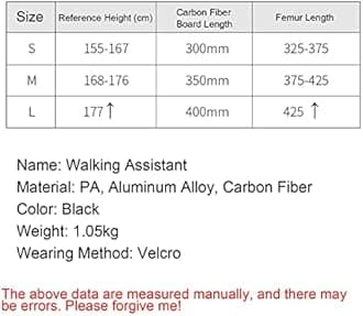 IINCOOY Lightweight Upright Walker, Bionic Body Power Walkers Mobility Walking Leg Training Aids Portable Mobility Walking Aids for Disabled Elderly (Color : Right, Size : L)