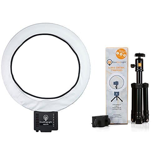 Nova Photo/Video Light with Mini Desk Tripod and Diffusion Cloth