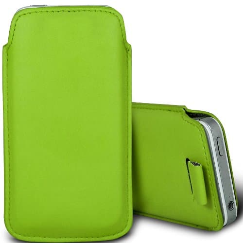 Juju Village Green PU Leather Pull Tab Slip Pouch Protective Cover Case for Motorola Gleam Plus +