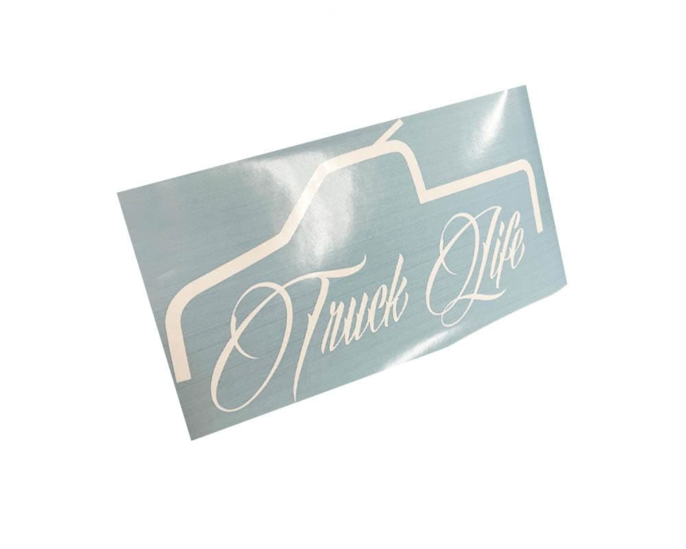 Truck Life Script Truck 12" Window Windshield Decal Sticker