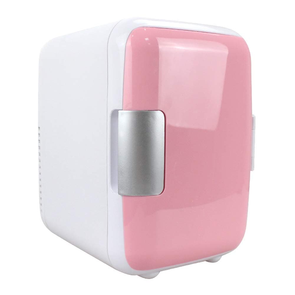 Gmxop Mini 4L Fridge Makeup Refrigerators Dual-Use for Home Room Car