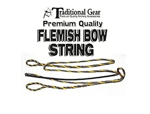 Flemish B-50 Dacron Replacement RECURVE Bowstring - Bow String - Actual String Length - by Trad Gear Archery Products (Multiple Sizes) (60")
