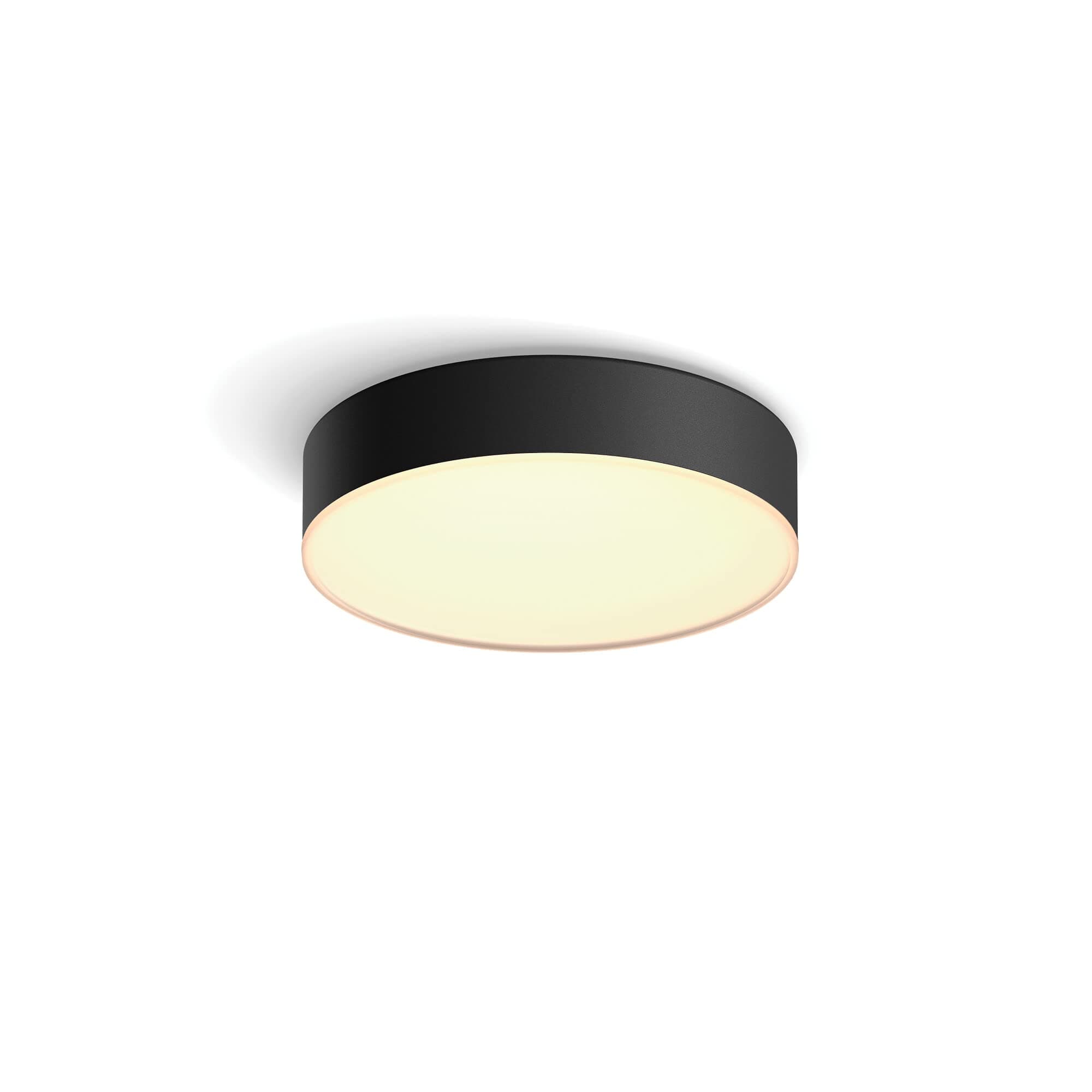Philips Hue Enrave White Ambiance Smart Ceiling Light [Small], Black. Works with Alexa, Google Assistant and Apple Homekit