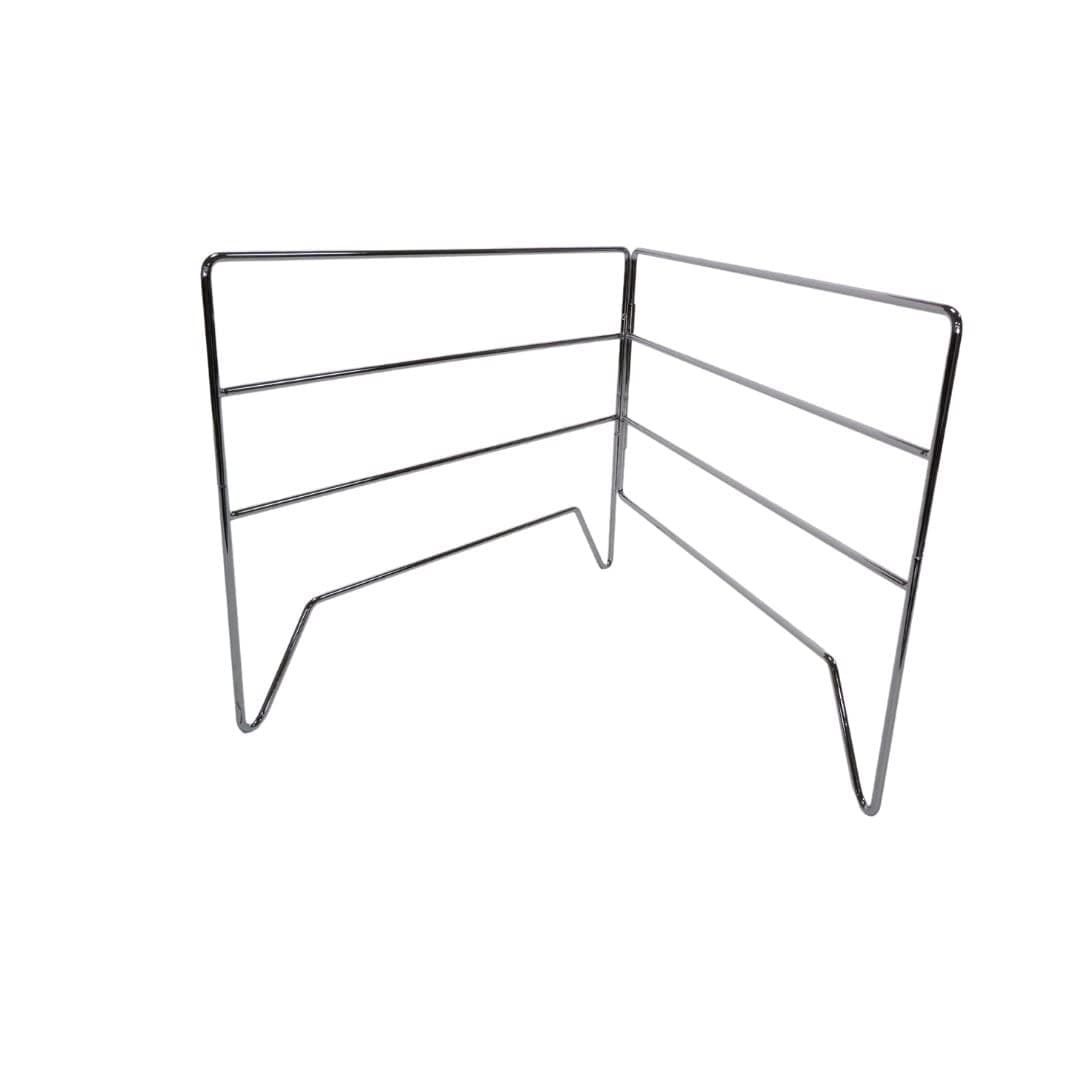 Lifespace Folding Camping Braai Grill Grid Stand - Chrome