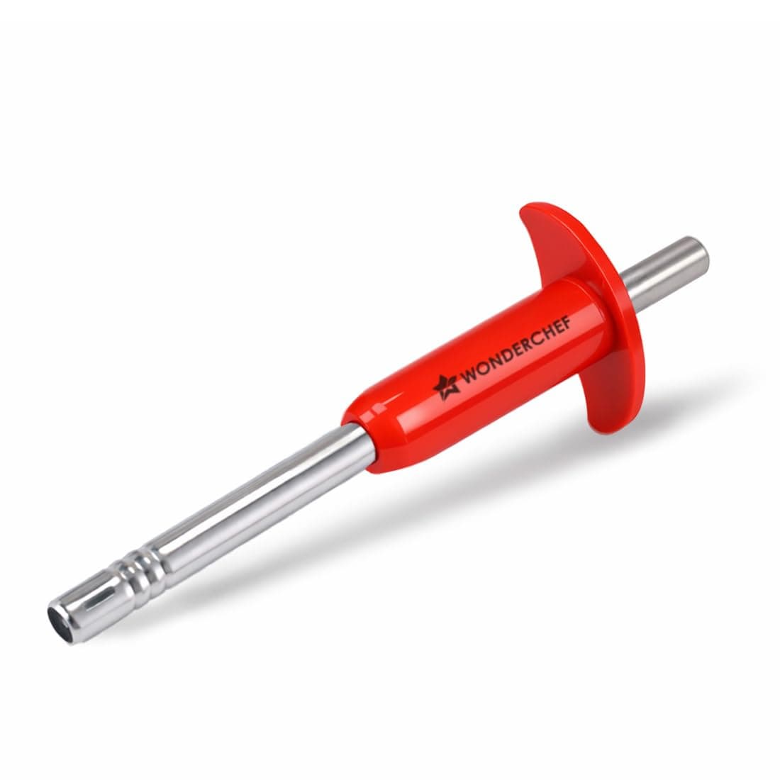 Stainless Steel Gas Igniter, Long Lasting, Rust Proof, Unbreakable, Soft & Long Grip, Red
