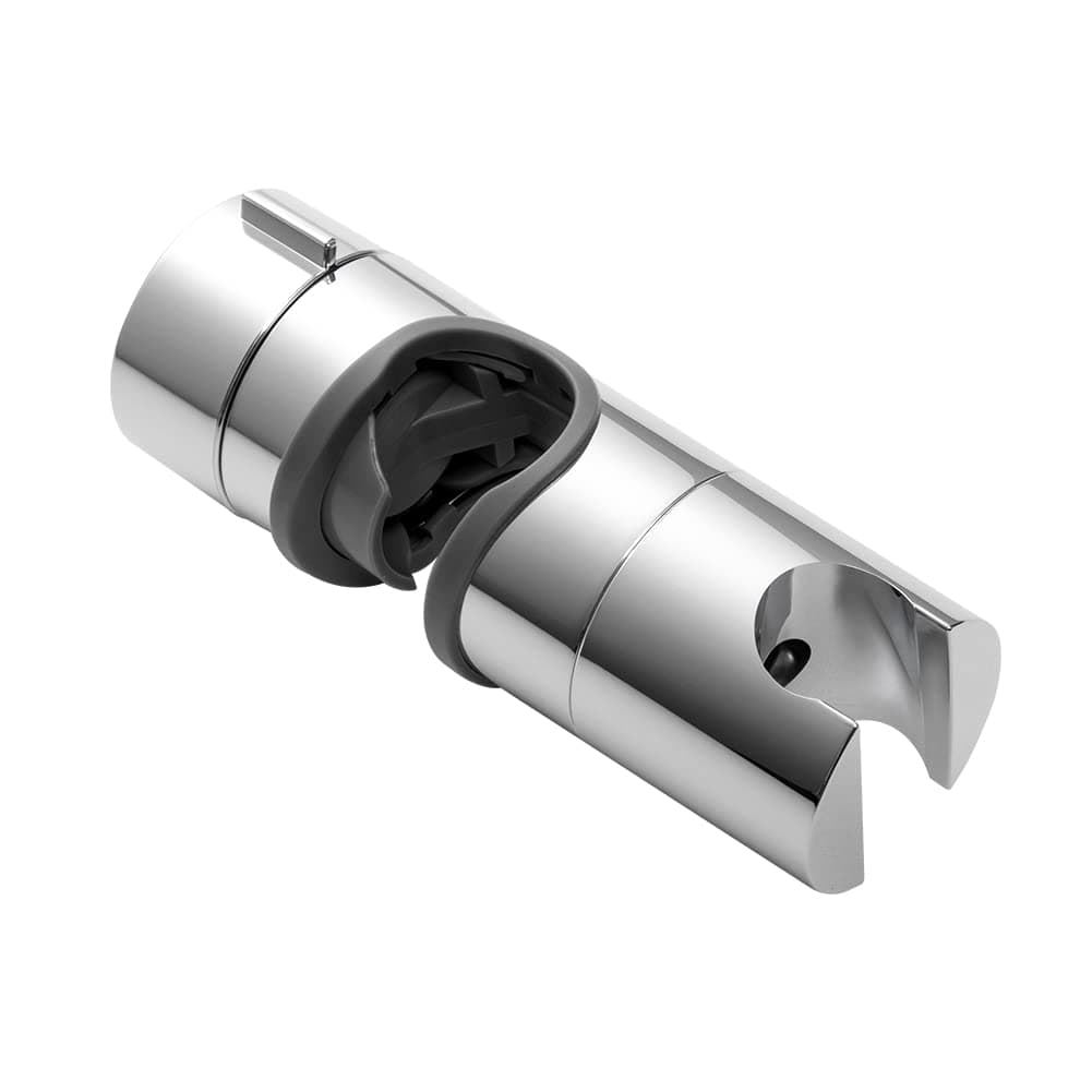 OFFO Shower Head Holder for Slide Bar Adjustable 0.71-1.00 in(18-25 mm) O.D, Adjustable Holder for Slide Bar Slider Clamp Bathroom Replacement, 360 Degree Rotation Sprayer Holder, Chrome Plated