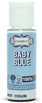 - Confect Oil-Based Edible Candy Color – Baby Blue | Intense Food Color for Icing, Fondant & Cake Decoration | Vibrant & Bake-Stable Gel Colour | Vegan -25ml