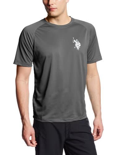 U.S. Polo Assn. Men's Solid Rashguard Shirt with UPF 50+