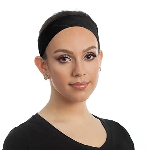 Beaugee Wig Grip Headband, Bundle with Free Comb - Adjustable Comfort Head Hair Band for Women - Velvet Material - Velcro Closure - Non Slip, Keeps Wig Secured - Prevents Headaches & Hair Loss
