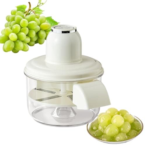 Portable Automatic Electric Fruit Peeler, Grape Peeling Machine, Electric Garlic Peeler, Multifunctional Automatic Fruit & Vegetable Peeling Machine (White)