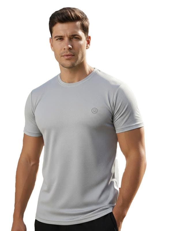 CHKOKKO Gym T Shirts for Men Workout Activewear Solid Quick Dry Sports Tshirt for man Breathable Lightweight Half Sleeve Regular Fit Round Neck Running Boys T Shirt