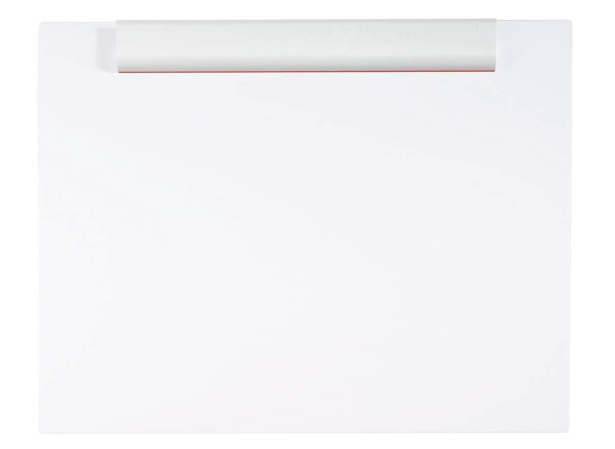 MAUL MAULpro A3 Clipboard, Plastic Writing Board in DIN A3 Landscape Format, Clipboard for Hanging, Drawing Board A3 with Modern Clip for Paper, for Office, Kitchen and Workshop, White