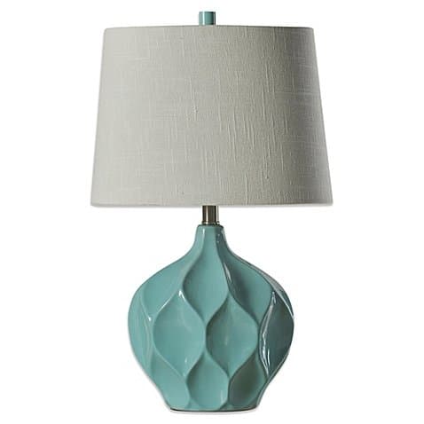 Ceramic Table Lamp in Woodlawn with -3-way switch 60" cord length