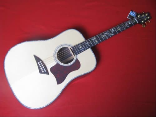 MVG Brickell High End Dreadnought Acoustic Guitar Solid Spruce and Rosewood with Custom Inlays