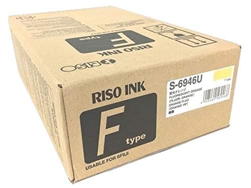 Genuine Riso S-6936 Yellow Type F Ink Box of 2 for use in Risograph MF9350, MF9450, SF5030, SF5050, SF5130, SF5230, SF5250, SF5330, SF5350, SF5430, SF5450, SF9390, SF9450, and SF9490 S6936