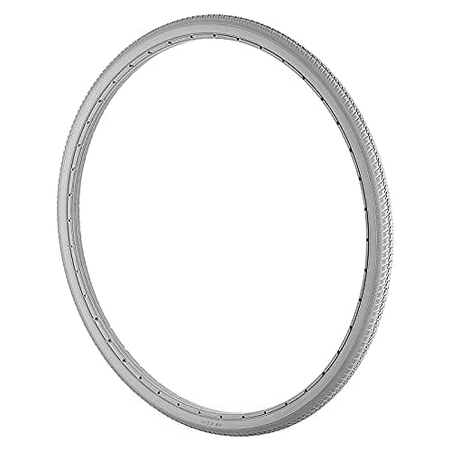 24" PU Solid Wheelchair Tyre - Grey - 24x1 3/8 - Puncture Proof - Set of 2 Tyres