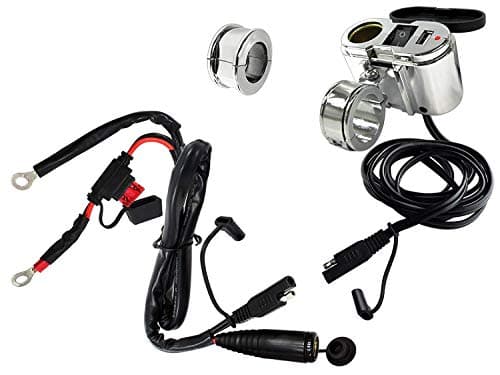 EKLIPES EK1-110 Cobra Chrome Ultimate Motorcycle USB Charging System, 1 Pack