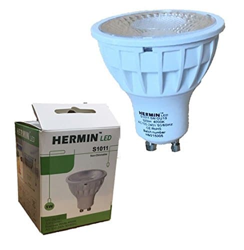 20x 5W GU10 LED bulb Day White Day Light LED GU10 Spot Lights 320lm Natural White LED Light Bulb 50W Halogen Replacement [Energy Class A+]