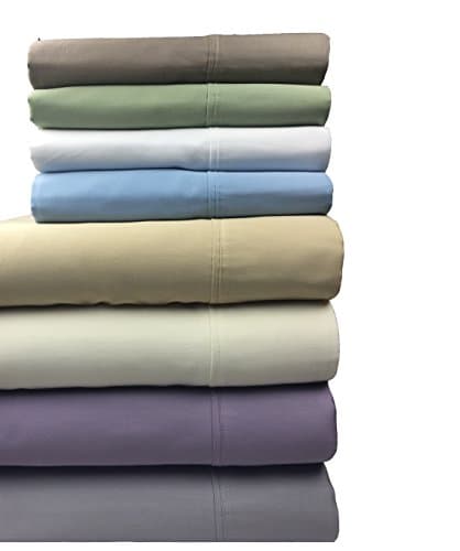 Hotel Talum 300 Thread Count 100% Cotton 4 piece Bed Sheet Set, King Size. All around Elastic Fitted Sheet, Flat Sheet and 2 Pillow Cases (Gold)