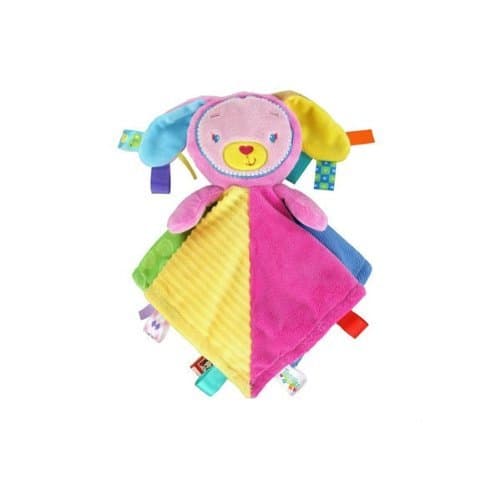 Taggies Patchkin Blankies Pals Pink Bunny Rabbit Plush Security Blanket Lovey