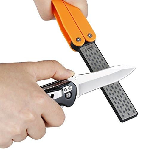 Yoyal Folding 360/600 Grit Diamond Knife Sharpener / Double-sided Sharpening Stone