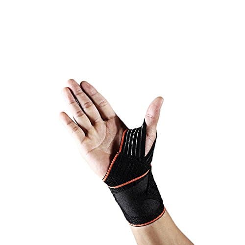 Ocool Wrist Wraps, Wrist Support Braces Straps Belt Protector for Bodybuilding, Weight Lifting, Powerlifting, Crossfit, Strength Training - One Size Wrist Support for Men and Women