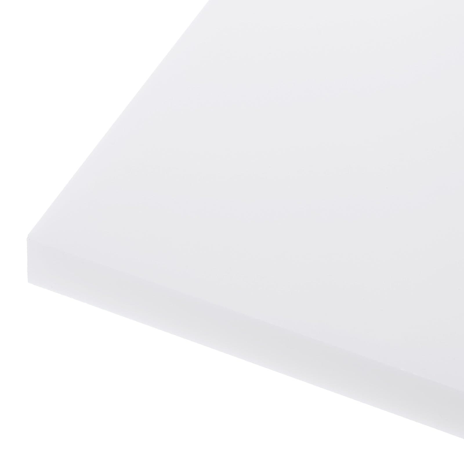 Rebower 610 x 305 x 12mm HDPE Plastic Sheet, High Density Polyethylene Sheet Cutting Board White Solid Block, [for Marine, DIY, Home Floor]