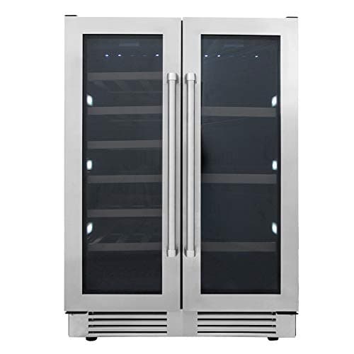 Thor Kitchen New Design 24” Wide Built-In Dual Zone, 21 bottles wine cooler 95 bottle beverage- Small Wine Cooler, Beverage Cooler