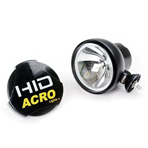 ACRO LIGHTS - A1830S 6" Round Off Road Light With Internal Ballast - Black - Spot Beam Pattern