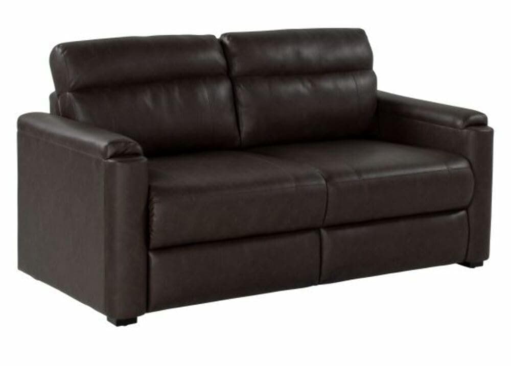 THOMAS PAYNE68" Tri-Fold RV Sofa in Majestic Chocolate (67.5" W x 34" D x 38" H) — Converts to Bed - Space-Saving Design - Low Maintenance - PolyHyde Upholstery - Fits Through 26" Door - 377708
